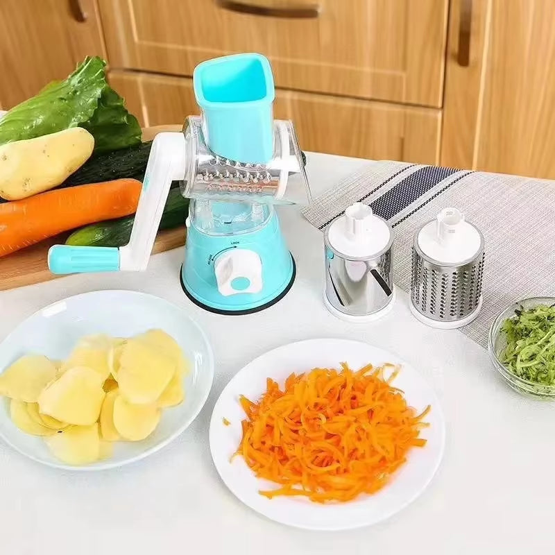 Kitchen Multifunctional Drum Vegetable Slicer Hand Cranked Household Slicer Slicer Potato Slicer Cheese Machine